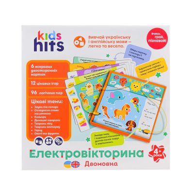 Навчальна гра Kids Hits Електровікторина Двомовна (KH55/002)