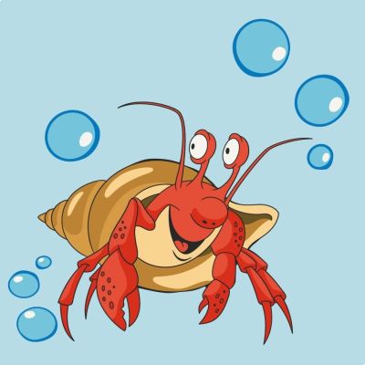 Картина за номерами Art Craft Краб в мушлі 30 х 30 см (15097-AC)