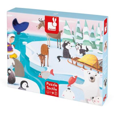 Пазл тактильний Janod Життя на льоду 20 елементів (J02773)