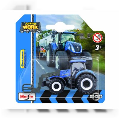 Трактор Maisto Mini Work Machines синій (15591/3)