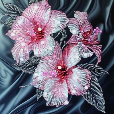 Алмазна мозаїка Brushme Рожевий гібіскус (BH006)