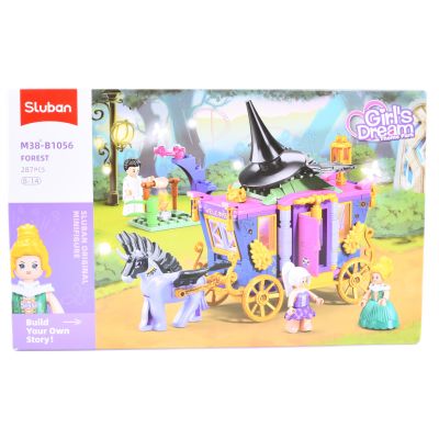 Конструктор Sluban Рожева серія Карета 287 деталей (M38-B1056)