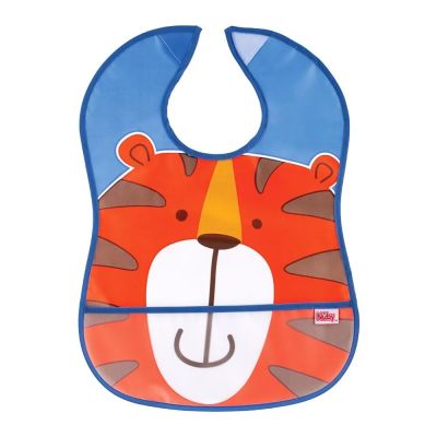 Слинявчик Nuby Тигр із кишенею непромокальний (4278-3)
