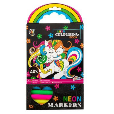 Неонова розмальовка Grafix Єдиноріг (150079_1)