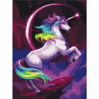Картина за номерами Brushme Казковий веселковий єдиноріг (RBS36214)