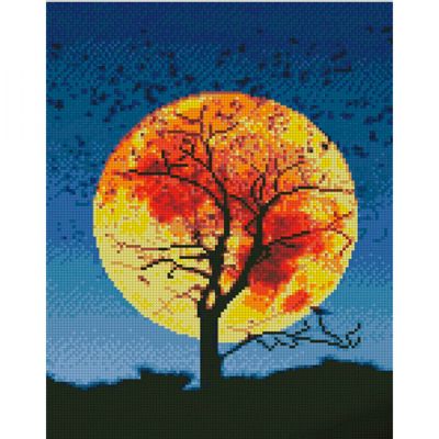 Алмазна картина Strateg Жовтий місяць 30х40 см (KB037)