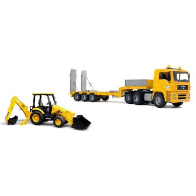 Ігровий набір Bruder Тягач Man з екскаватором Jcb (01654)