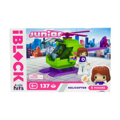 Конструктор IBLOCK Junior Kids hits Вертоліт 137 деталей (KH08/012/03)