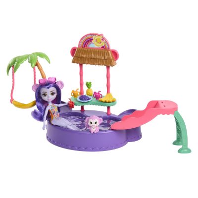 Ігровий набір Enchantimals Sunshine beach Тропічний басейн Мавпеня Меггі (HTW73)