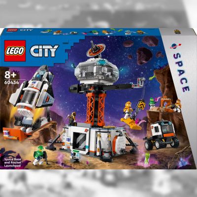 Конструктор LEGO City Космічна база й стартовий майданчик для ракети (60434)