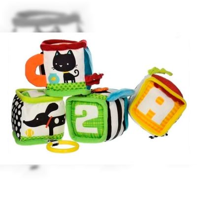 М'який кубик Infantino Звірята (306606)