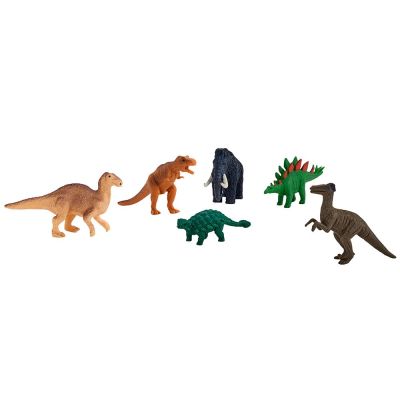 Набір фігурок Mojo Динозаври велоцираптор, тиранозавр, анкілозавр, стегозавр, ігуанодон, мамонт (380082/1)