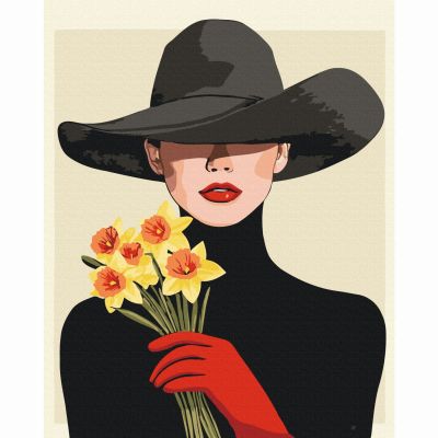 Картина за номерами Brushme Букет нарцисів 40х50 см (BS54279)