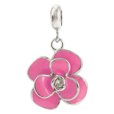 Кулон UmaUmi Піон срібло рожевий (3149198111598)