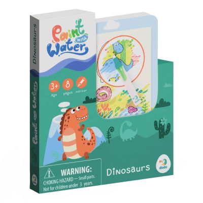Набір розмальовок DoDo​ Малюй водою Динозаври (300310)