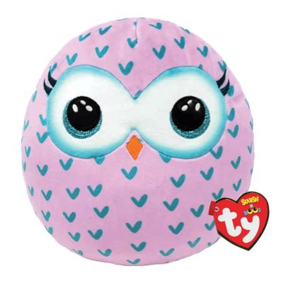 Подушка TY Squish-a-boos Сова Winks 40 см (39317)