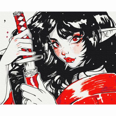 Картина за номерами Brushme Червона катана (BS53904)