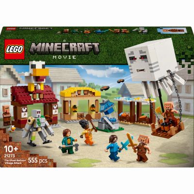 Конструктор LEGO Minecraft Напад на село з повітряною кулею Ґаст (21273)
