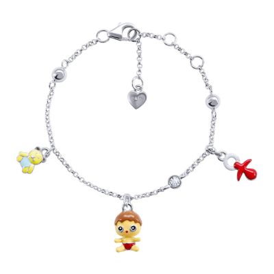 Браслет UmaUmi Пупс на ланцюжку червоний (4348988742687)