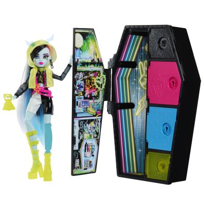 Набір-сюрприз Monster High Неонові та бомбезні Жахо-секрети Френкі (HNF79)