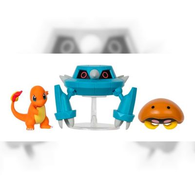 Набір фігурок Pokemon W17 Кабуто, Чармандер, Метанг (PKW3052)