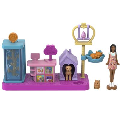 Ігровий набір Barbie Mini BarbieLand Заклади міста Зоомагазин (JCR29/4)