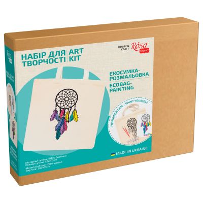 ​Набір для творчості Rosa Talent Екосумка-розмальовка Ловець снів (N0003603)