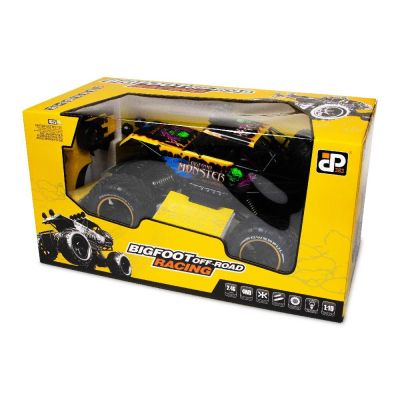 Машинка JP383 Bigfoot monster-destroyer жовта радіокерована 1:10 (689-350-3)