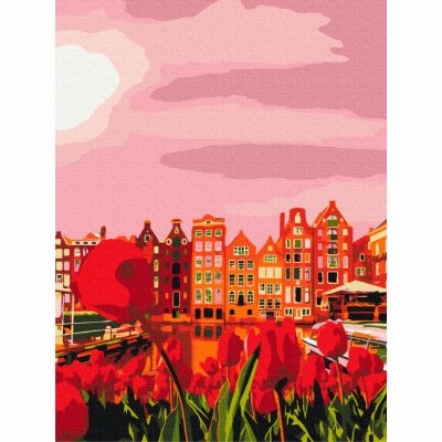 Картина за номерами Brushme Червоні барви Амстердаму (RBS1010)