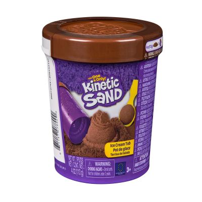 Кінетичний пісок Kinetic Sand Відерце морозива коричневий (71679/3)