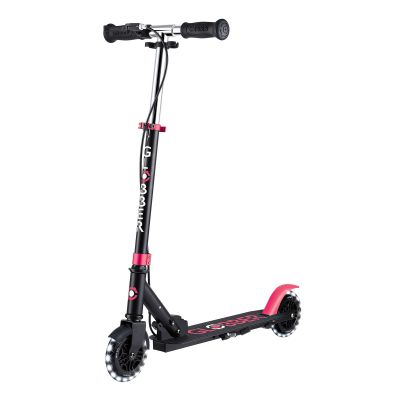 Самокат Globber Flow element junior lights чорно-рожевий з підсвічуванням (729-110)