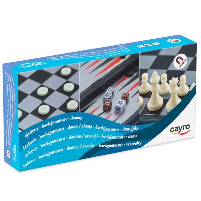 Магнітні шахи-шашки-нарди Cayro середні (415)