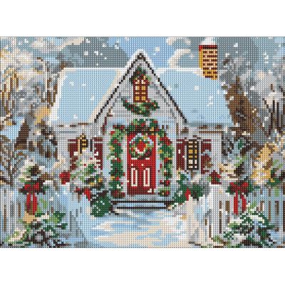 Алмазна мозаїка Ідейка Різдвяний будиночок 30 х 40 см (AMO8103)
