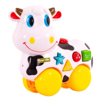 Каталка Baby Team Корова українською (8641)