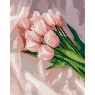 Картина за номерами Brushme Ніжність тюльпанів 40х50 см (BS54228)