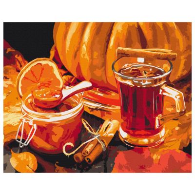 Картина за номерами Brushme Осінній чай (BS52636)