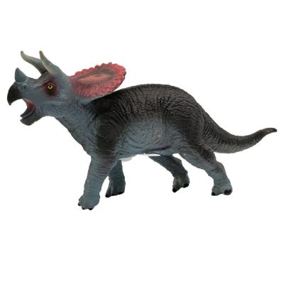 Інтерактивна іграшка Bibi Toys Динозавр сіро-чорний з червоним гребнем (762190BT/3)