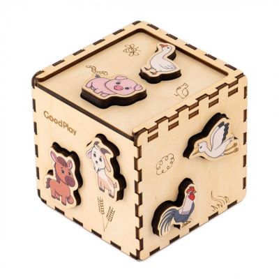 Кубик-сортер Good Play Фермерський світ (CUB-4-006)