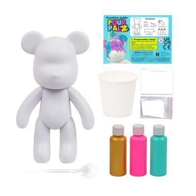 Набір для творчості Pour Palz Флюїд Арт Ведмедик Золота мрія (GS-G08681)