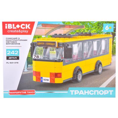 Конструктор IBLOCK Транспорт Маршрутне таксі (PL-921-376)