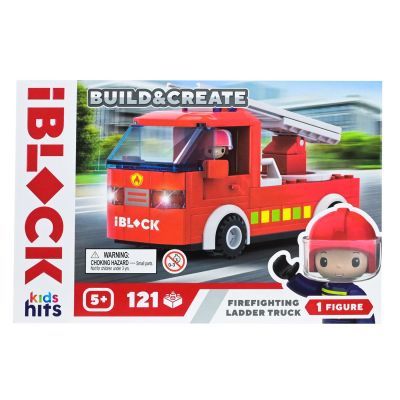 Конструктор IBLOCK Junior Kids hits Build & create Firefighting ladder truck (KH43/001/1)