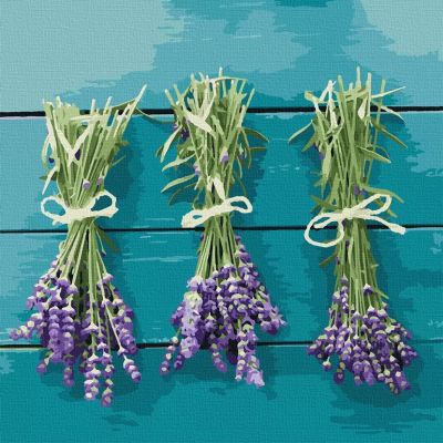 Картина за номерами Art Craft Лавандове тріо 40 х 40 см (13114-AC)