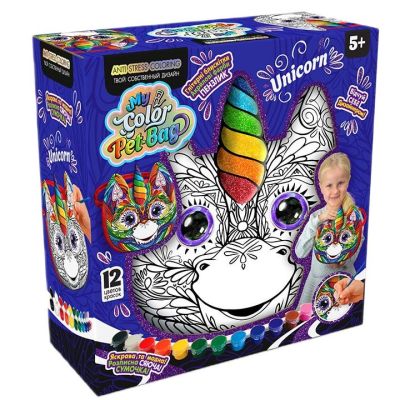 Набір для розфарбовування Danko toys My color pet-bag Cумочка синя (CPB-01-03U)