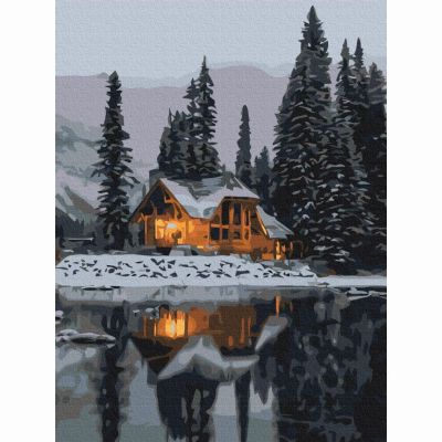 Картина за номерами Brushme Засніжена ніч (RBS52498)