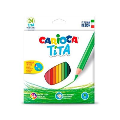 Олівці кольорові Carioca Tita 24 кольори (42794)
