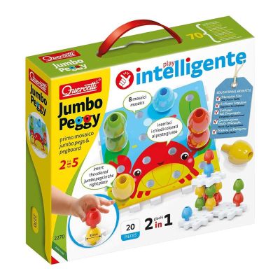 Мозаїка Quercetti Джамбо Пеггі 16 деталей (2270-Q)