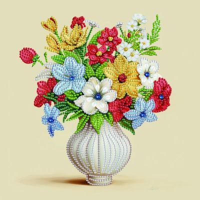 Алмазна мозаїка Brushme Квіти у вазі (BH027)