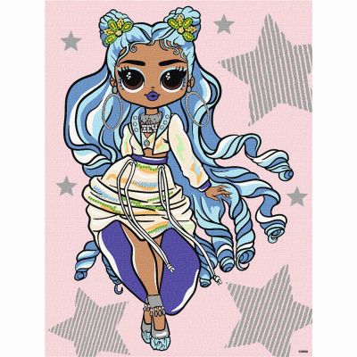 Картина за номерами Ідейка Lol Surprise OMG Fashion show Missy Frost зі стразами 30х40 см (KHO6273)