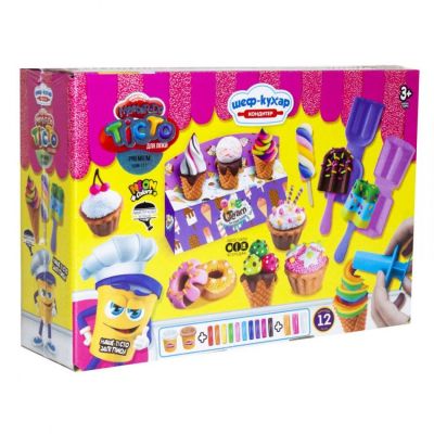 Ігровий набір тісто для ліплення Danko toys Master Do Кондитер (TMD-10-03U)