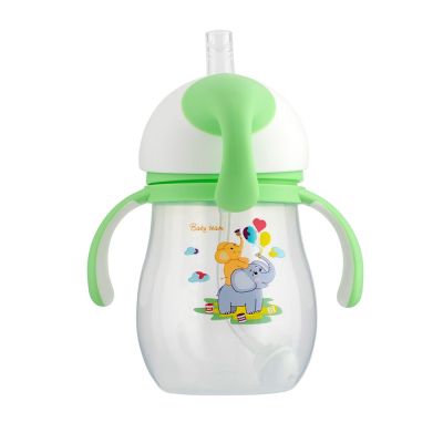 Поїльник Baby Team з силіконовою трубочкою та ручками 300 мл (5009)